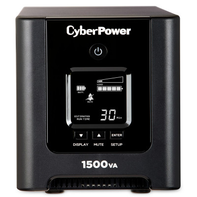 CyberPower OR1500PFCLCD Mini-Tower UPS, UL Rated, multifunction LCD panel, 8x NEMA 5-15R